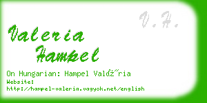 valeria hampel business card